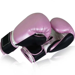 Gants de Muay Thai et de Kickboxing en cuir professionnels de 12 oz et 14 oz pour adultes et mitaines de boxe pour l'entraînement aux arts martiaux - Product Image 2