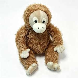 Peluche único de orangután, peluche de orangután, juguete de peluche de mono, peluche de orangután, peluche de animal de la selva - Product Image 3