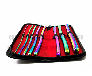 8 Dilator Set Uterine <b>Urethral</b> <b>Plugs</b> Hegar Gynecology Bougie with Pouch Vaginal Stainless Steel Instruments CE Approved - Product Image 1
