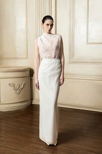 Spring Summer 2025 Women Clothing <b>Midi</b> Women's <b>Skirt</b> With Side <b>Slit</b> ALETHEA ASYMMEKIC <b>SKIRT</b> Leaf Pattern 2025 Womens Clothes - Product Image 2