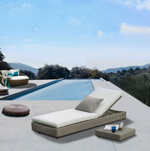 Conjunto de Muebles de Jardín, Sofá de Exterior, Muebles de Patio de Ratán Modernos, <span class=keywords><strong>Tumbonas</strong></span> para Hotel, Balcón, Piscina, Patio Trasero, Playa - Product Image 5