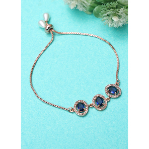 สร้อยข้อมือไข่มุกเหนือกาลเวลา สีน้ำเงินสง่างาม - Product Image 2