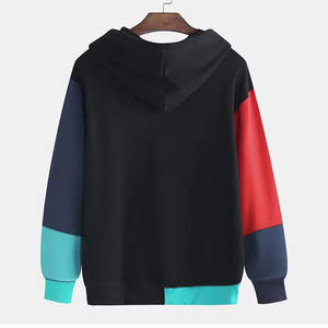 Sudadera con Capucha para Hombre de Alta Calidad al por Mayor, 100% Algodón Felpa, Ajuste Regular de Otoño, Capucha con Cordón y Paneles de Color - Product Image 5