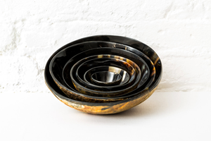 Tazón de cuerno hecho a mano con idea de regalo única Tazón de cuerno ético sostenible para compradores ecológicos Tazón de cuerno hecho a mano para minimalista - Product Image 5