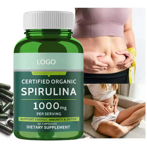 Hoge Kwaliteit Private <span class=keywords><strong>Spirulina</strong></span> Supplement Extract Marien Collageen Groothandel Groene Organische Blauwe <span class=keywords><strong>Spirulina</strong></span> <span class=keywords><strong>Capsules</strong></span> Voor De Gezondheid - Product Image 2