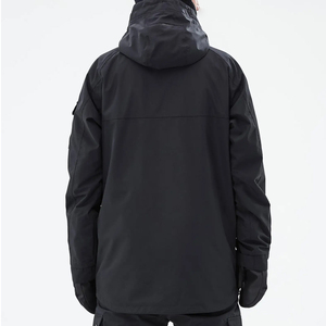 Chaqueta de esquí Anarok negra para hombre, capucha a prueba de viento, impermeable, transpirable, con bolsillos y cremallera, monos de Snowboard, ropa para esquiar - Product Image 2