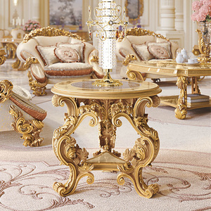 Juego de sofá <span class=keywords><strong>barroco</strong></span> de lujo para sala de estar, marco de madera maciza tallada a mano, tapicería de terciopelo beige, muebles de estilo real europeo - Product Image 6