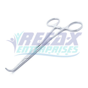 REEAX ENTERPRISES Pince hémostatique entièrement incurvée en acier inoxydable Pince chirurgicale à pointe fine 7.5 et à angle de 90 degrés - Product Image 1