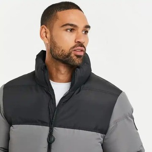 Abrigo de chaqueta acolchada de invierno para hombre a la venta en Pakistán tela de lona de moda con chaqueta de nieve con cuello levantado - Product Image 3