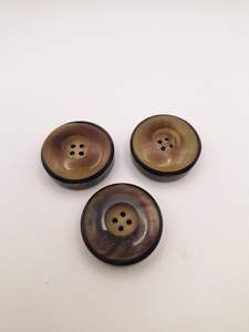 Boutons en corne de buffle naturels et durables, finition polie, pour chemises, vestes, projets créatifs, mode écologique - Product Image 2