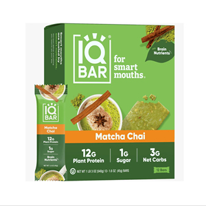 ไอคิวบาร์ คลีน แพลนท์ โปรตีนบาร์ - รสชาเขียว - 12 ชิ้น - Product Image 1