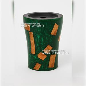 Quemador de madera hecho a mano Mubkhar Bakhoor, soporte de incienso artesanal para uso religioso para decoración islámica de Ramadán - Product Image 2