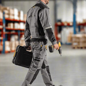 Combinaison de vêtements de travail pour hommes OEM ODM avec logo personnalisé, impression, broderie, vêtements de sécurité durables, fabricant d'uniformes de protection - Product Image 4