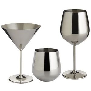 Elegant handcrafted metal wine <b>goblets</b> for classic dining and luxury table decoration in weddings and parties - Product Image 5