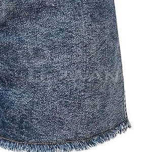 Pantalones cortos vaqueros ligeros hechos a medida para la venta en línea Pantalones cortos vaqueros hechos de algodón de la mejor calidad para mujer - Product Image 5