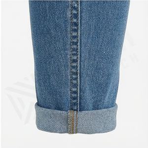 Premium <b>Stretch</b> High Waist Denim <b>Woman</b> Wide Leg <b>Jeans</b> Plus Size <b>Women's</b> Trousers Customized Color Breathable Cotton Streetwear - Product Image 5