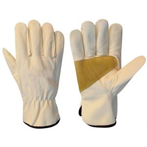Cow Grain Safety Leather Rigger <b>Gloves</b> for <b>Drivers</b> and Industries - Product Image 3