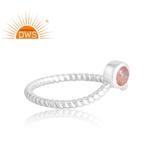 Dernière vente 925 argent Sterling naturel soleils pierre bague en pierres précieuses bijoux personnalisés pour les femmes cadeau pour elle - Product Image 4