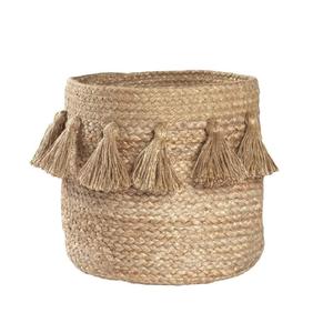 Cestas de yute tejidas ecológicas modernas para la decoración interior del hogar Almacenamiento de ropa multifunción - Product Image 4