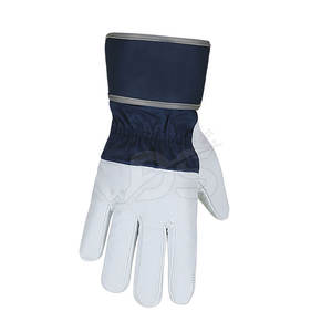 Gants de travail en cuir résistants à la coupure et antidérapants DEEN & SONS avec résistance à la chaleur, design léger, longueur 12 POUCES - Product Image 4