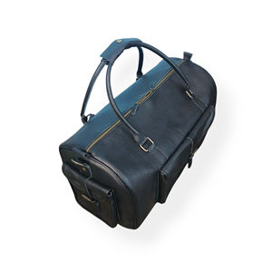 Sac de voyage en cuir véritable pour homme et femme, grande capacité, logo personnalisé, durable et imperméable, pour les voyages, la salle de sport, sac de voyage en cuir - Product Image 4