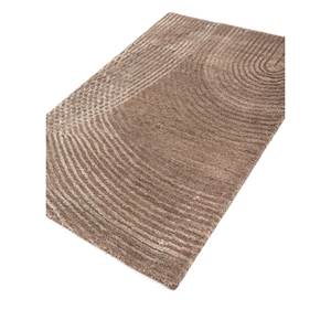 พรมไหมไผ่ผสมขนสัตว์ถักมือลายอะแซเลีย สีเบจ-น้ำตาล ลายแบบนามธรรม สำหรับบ้าน ห้องโถง รูปทรงสี่เหลี่ยมผืนผ้า หนา 10 มม. สำหรับห้องวัยรุ่น รุ่น Esk-344 - Product Image 2