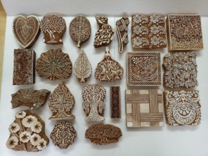 Custom Hand <b>Carved</b> <b>Wooden</b> Henna and Textile Printing Hand Made Blocks for Art and Craft Projects for Resale - Product Image 4