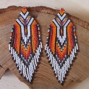 ต่างหูแบบห่วงสำหรับผู้หญิงสำหรับงานปาร์ตี้ตอนเย็นต่างหูลูกปัดประดับมุกพู่ยาว - Product Image 3