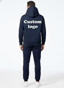 Casual <b>Men</b> Two Pieces Sets Oversize Hooded <b>Sweatshirts</b> Trouser Tracksuits Autumn Winter Fleece Female Warm Hoodie Unisex - Product Image 3