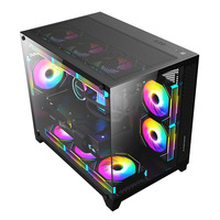 Penjualan terlaris Model baru harga pabrik casing komputer Gaming Atx/micro-atx casing Pc Gaming Rgb casing komputer & Server menara