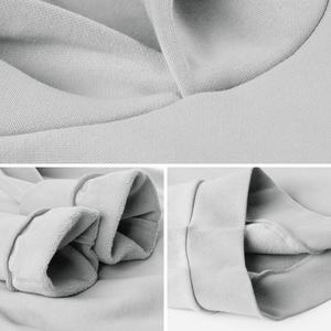 Sweat à capuche épais et lourd de haute qualité 100 % coton, uni, brodé, de luxe, pour l'automne, personnalisable, écologique - Product Image 4
