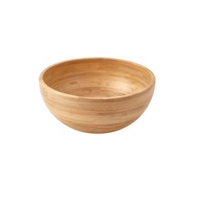 Venta caliente personalizable pulido bambú natural redondo fruta ensaladera nuevo modelo para cocina embalado en cartón para bodas - Product Image 4