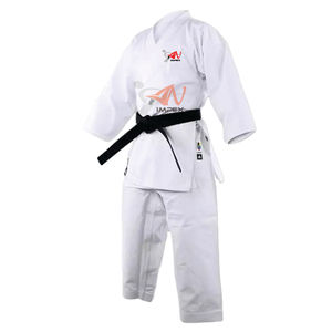 Uniforme de Karate Unisex de Poliéster/Algodón, Uniforme de Entrenamiento Blanco Personalizado con Logotipo OEM, Conjuntos Deportivos para Adultos, Artes Marciales, Ligero - Product Image 3