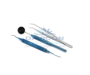 Kit de Exploración Dental Profesional Manual de Acero Inoxidable de Alta Calidad, Pinzas de Cirugía Médica con Certificación CE, Color Personalizado - Product Image 2