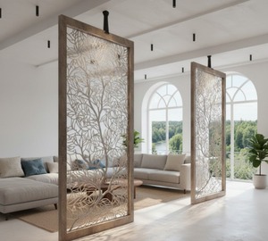 Divisores de Habitaciones Modulares Cortados con Láser Luxora |   Biombos Decorativos Personalizados, Biombos Flexibles para Interiores de Viviendas - Product Image 4