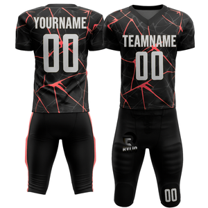 Conjunto de uniforme de fútbol americano personalizado para hombre, camisetas y pantalones transpirables de sarga para equipo, ropa deportiva - Product Image 1