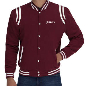 Veste Letterman en matériau souple, meilleure vente de veste d'hiver de qualité pour hommes. - Product Image 2