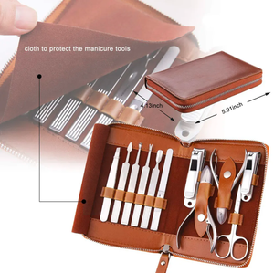 Best Quality <b>Nail</b> Grooming <b>Kit</b> Stainless Steel Manicure Set Pedicure Tools <b>Nail</b> Nippers Cuticle Nippers <b>Nail</b> Pusher Dead Skin - Product Image 4