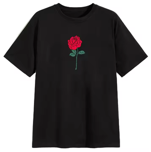 Custom <b>Men</b> 100% Cotton Chenille Embroidery Graghic Oversize T <b>Shirt</b> 100% Organic Cotton Embroidery Logo T <b>Shirt</b> - Product Image 1