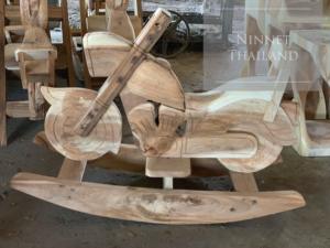 Tracteur à bascule en bois de teck Boîte en bois artisanale et panneau mural fabriqué à partir de bois de teck durable - Product Image 2