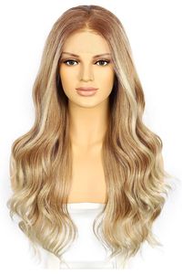 Peluca de Cabello Humano Remy Premium de Encaje Indio 360 HD, Larga, Color Rubio Miel, para una Cobertura Completa y Aspecto Natural - Product Image 3