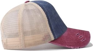 Gorra de béisbol de ala corta, gorra de entrenamiento de ala corta Lisa ajustable, gorra de pesca, gorra de camionero de atletismo, malla - Product Image 5