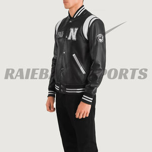 Hot <b>Sale</b> Custom Wool Silk Leather Varsity <b>Jackets</b> College Baseball <b>Jacket</b> for <b>Men</b> Premium Quality Bomber Coat Trending Fashion - Product Image 3