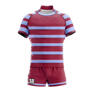 Uniforme de Rugby personalizado de alto rendimiento para hombres jóvenes, duradero, de secado rápido, transpirable y que absorbe la humedad, nombre del equipo personalizado - Product Image 5