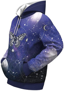 Vente en gros de vêtements décontractés d'hiver PULLOVER sweat à capuche en polyester confortable avec conception de poche de pull en molleton épais imprimé à la mode - Product Image 5