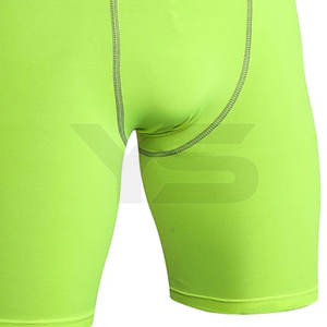 Pantalones cortos de compresión de gimnasio de cintura media para hombre de la mejor calidad, de Spandex Material, decoración de patrón sólido, bolsillos para correr, estilo informal - Product Image 6