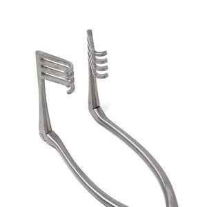 High Quality Steel Adson Beckmann Surgical Retractor Self Retaining Instrument Hemolock <b>Clip</b> Manual Power SurgiRight CE - Product Image 3