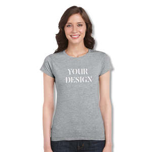 Camisetas de moda de algodón de alta calidad para mujer, venta al por mayor de EE. UU., logotipo impreso personalizable, estilo informal en blanco para ropa de verano - Product Image 1