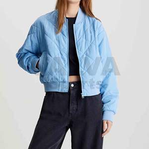 Winter Warm Bubble Puffer Jacket Manteaux en nylon respirant avec Shiny Light Zipper Puffer Coat personnalisé selon votre marque. - Product Image 3