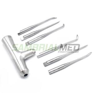 ชุดลิฟต์รากไม้พร้อมที่จับอเนกประสงค์สำหรับฤดูหนาวเครื่องมือทันตกรรมจากเยอรมันสเตนเลสทนทานได้รับการรับรองจาก CE - Product Image 3